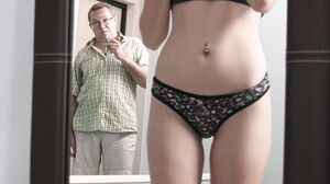 Foxy Lee - Experienced Man Lures Ginger Cutie Onto His Wrinkled Dick