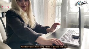 Blondessa - A misunderstanding with my tutor was resolved with a hot fuck