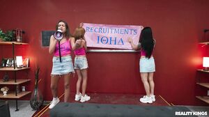 Serena Hill, Selina Bentz, Ashlyn Angel - Rush Week Railing