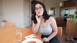 Ellie Nova - Sexy Spaghetti Dinner in HD