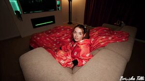 Brooke Tilli - Sneaky StepBro Hides In my Snuggie & Airplays Porn on TV