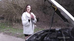 Emily Pink - The Broken Car 1 Wet, ATM, Balls Deep, DAP, DP, Extreme Deepthroat, Rough Sex, Big Gapes, Drink, Creampie Swallow in HD