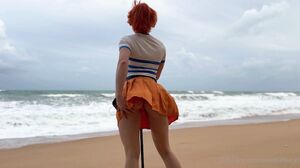 Sweetie Fox - OF - New BG Sextape With Nami from One Piece